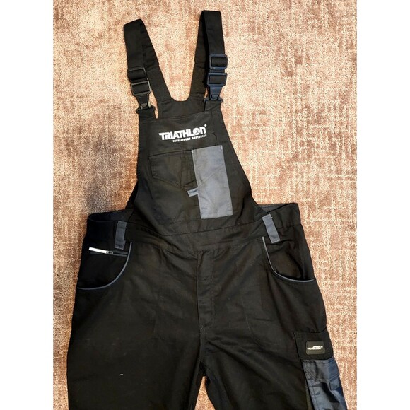 James & Nicholson Workwear Cordura Overalls JN833 Black/Carbon XXL -company logo - Picture 5 of 9